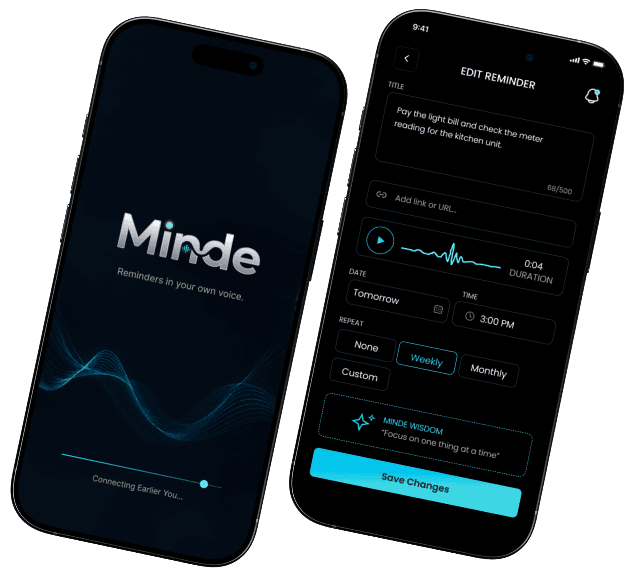 MINDE APP Mobile Image...