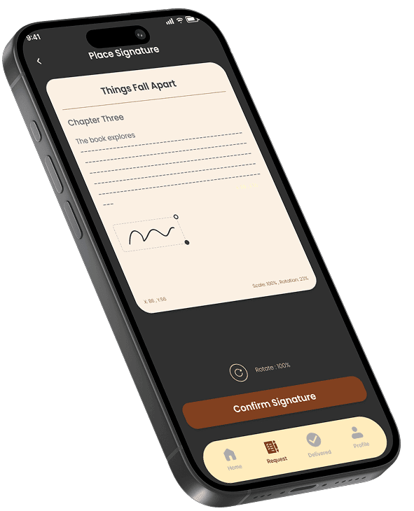 THE TECHNOLOGY BEHIND STORIESIGN. Solution App Screen